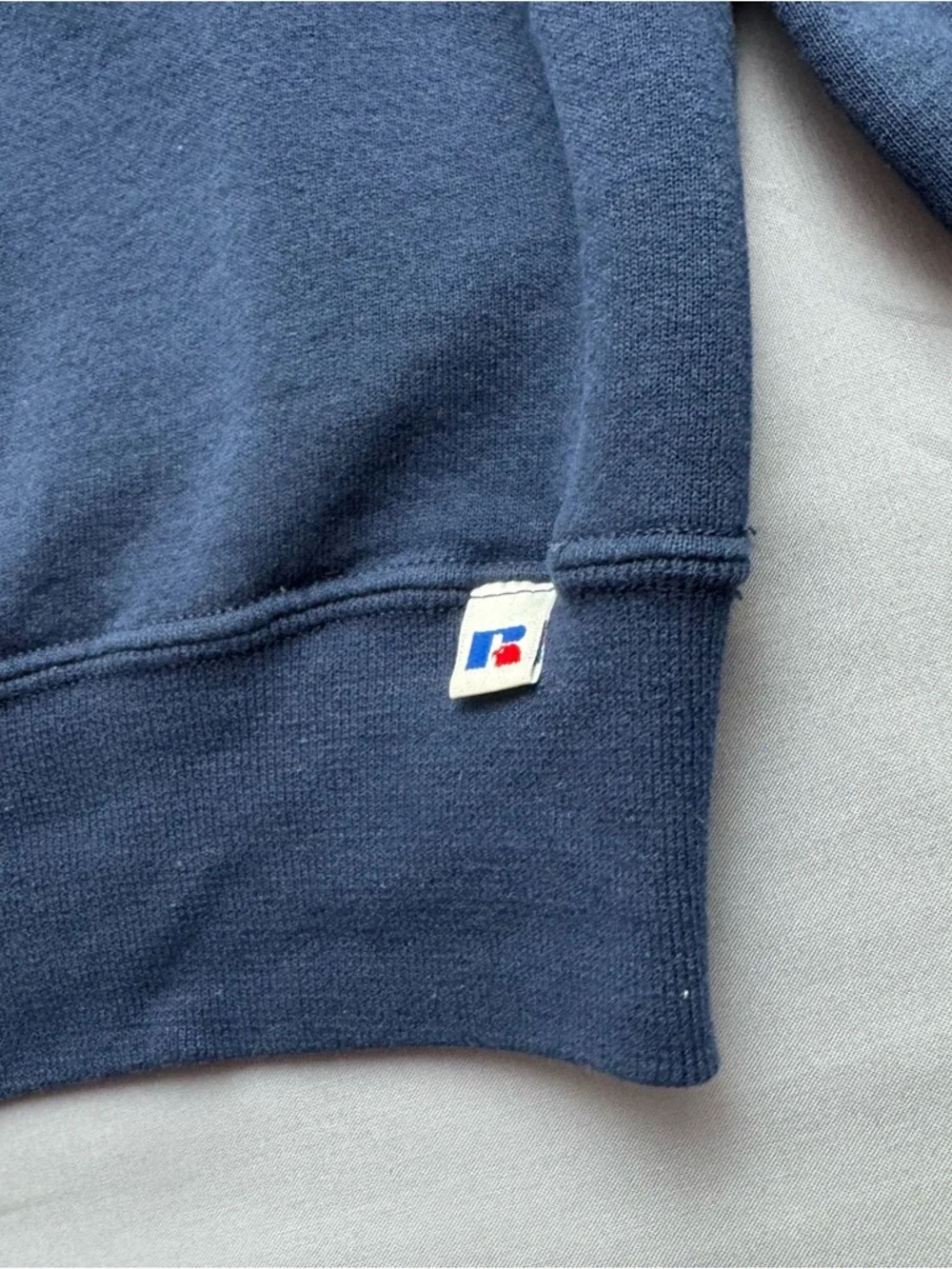 Russell Athletic Vintage Navy‎ Blue XL Sweatshirt Long Sleeve Cotton